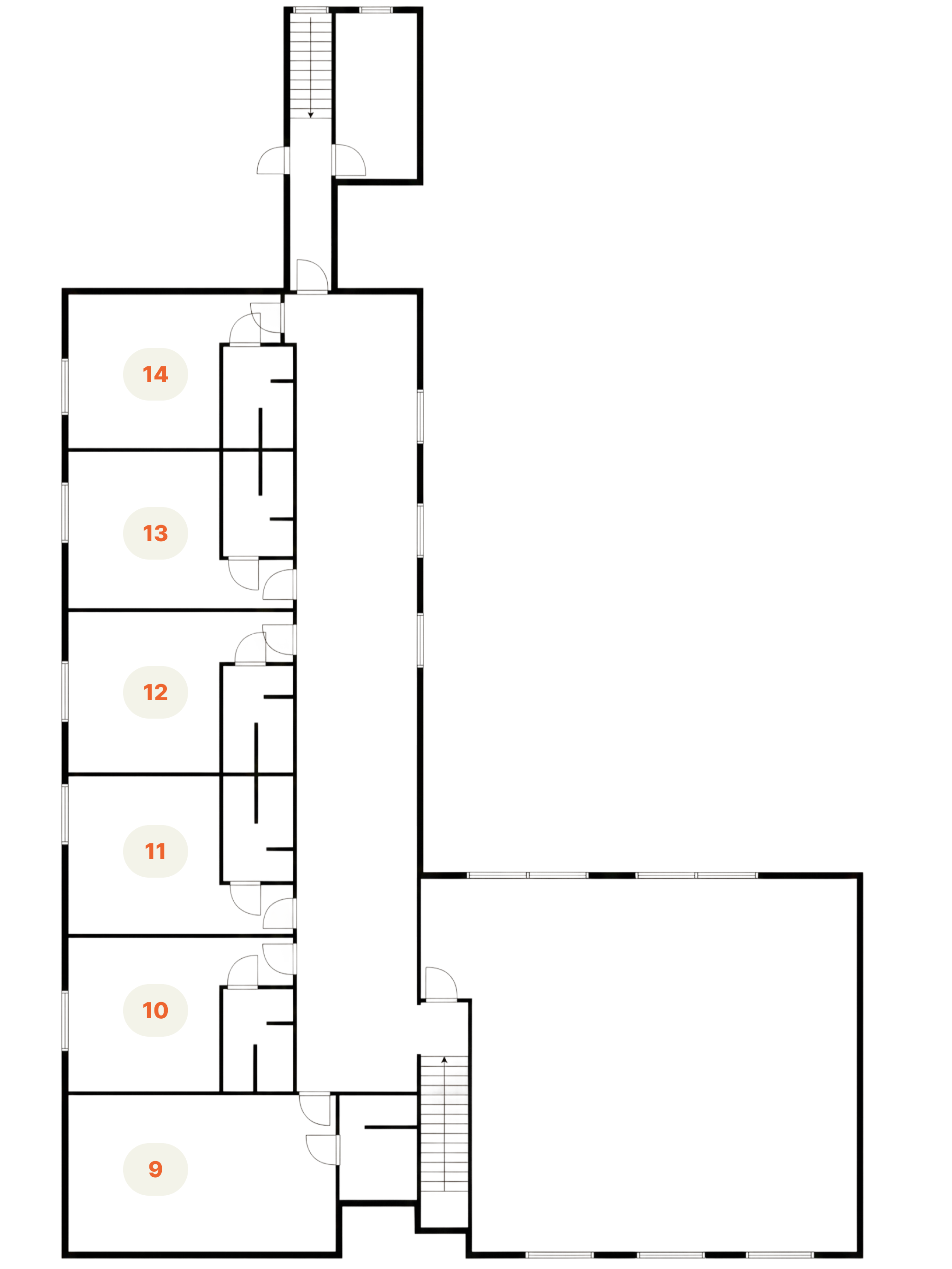 Plattegrond Huis 1 1e